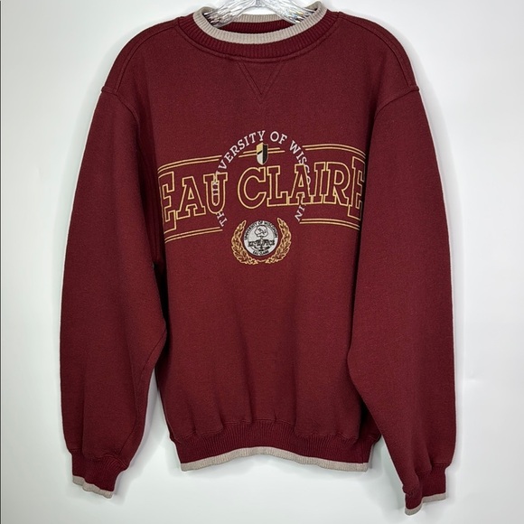 Vintage Genus UWEC Crewneck Sweatshirt Size Medium - Picture 1 of 9